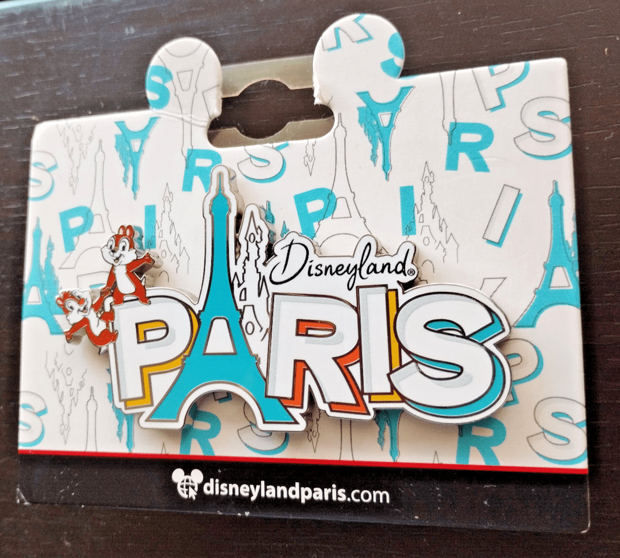 Chip and Dale Paris Eiffel Tower Disney Paris Dlrp Dlp February 2024 Jumbo Pin