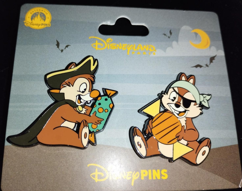 Chip and Dale Pirates Set Halloween Disney Land Paris DLP Sep 2025 2 Pins