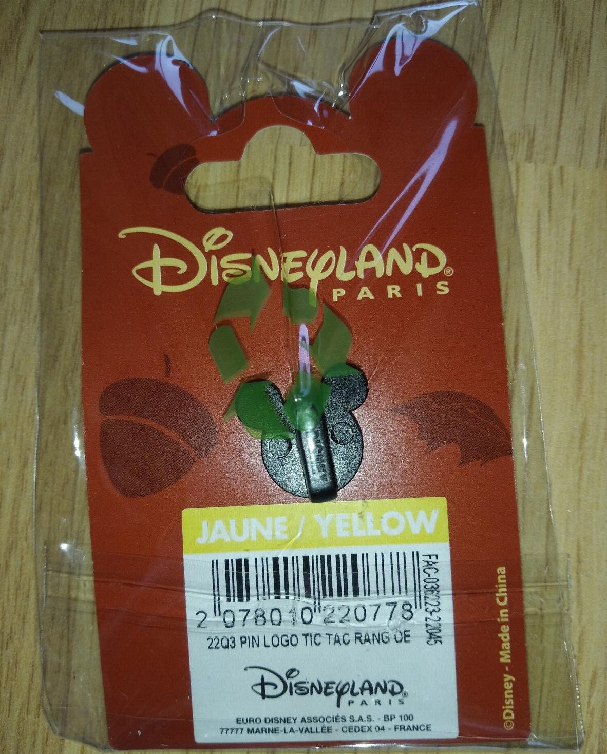 Chip and Dale Rescue Rangers Logo Disney Land Paris July 2022 Dlp Pin