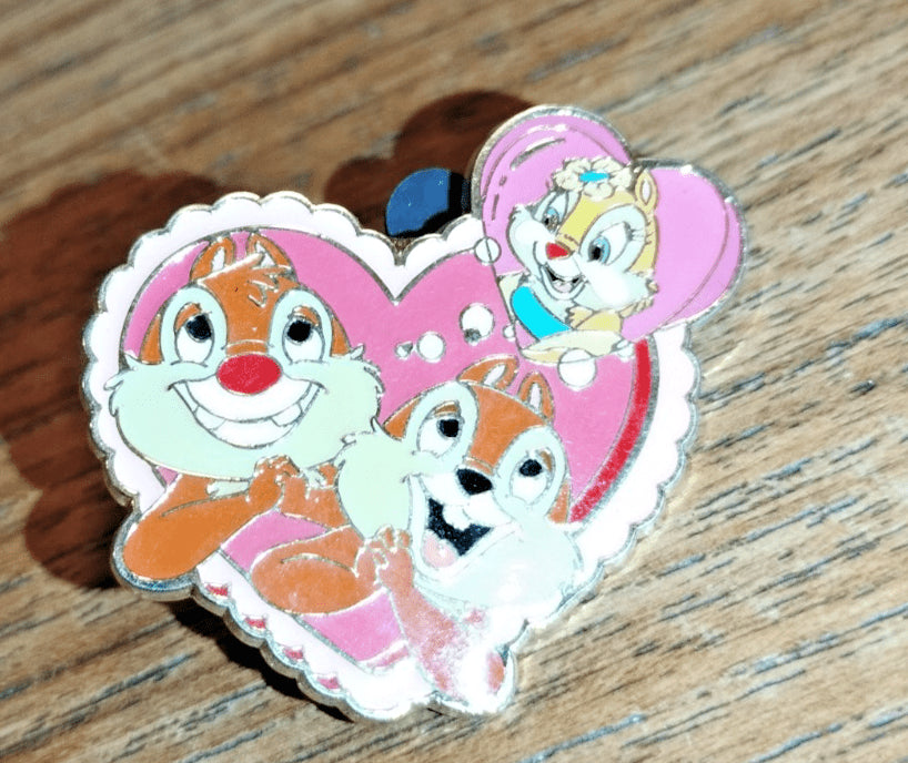 Chip & Dale & Clarice Cast Lanyard Series 3 Disney Land Paris Dlrp Dlp 2006 Pin