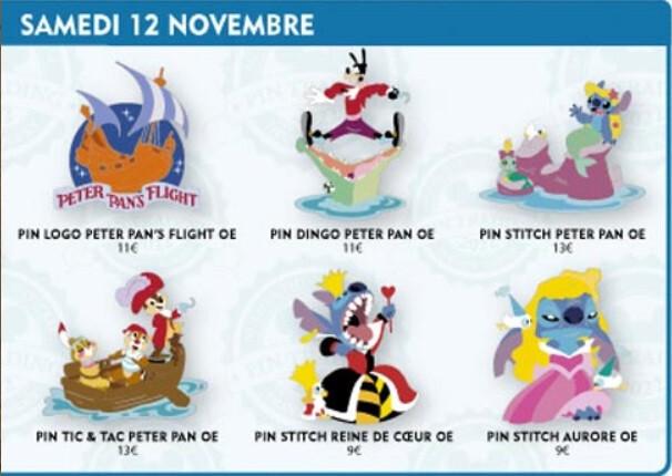 Chip Dale Clarisse Peter Pan's Flight Attraction Disney L Paris DLP 2022 Pin
