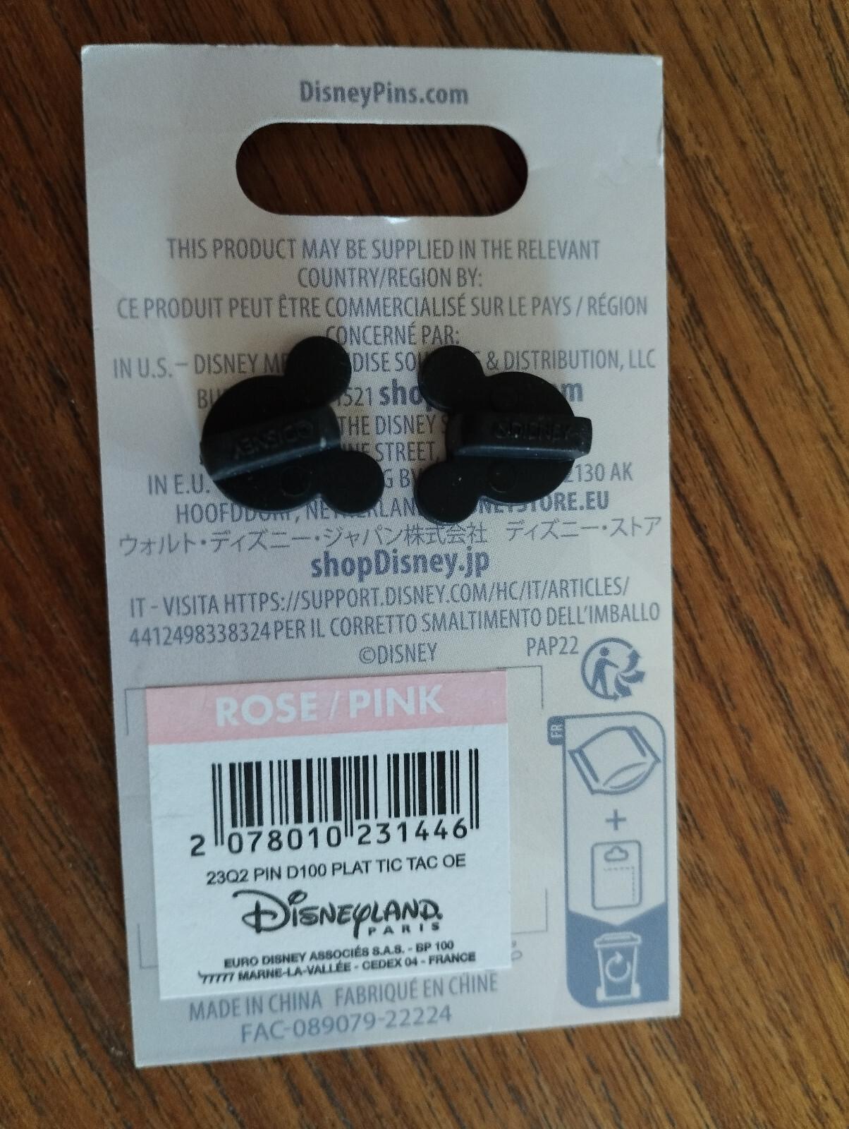 Chip & Dale D Land Paris Dlp 2023 Disney 100 Platinum Edition Celebration Pin