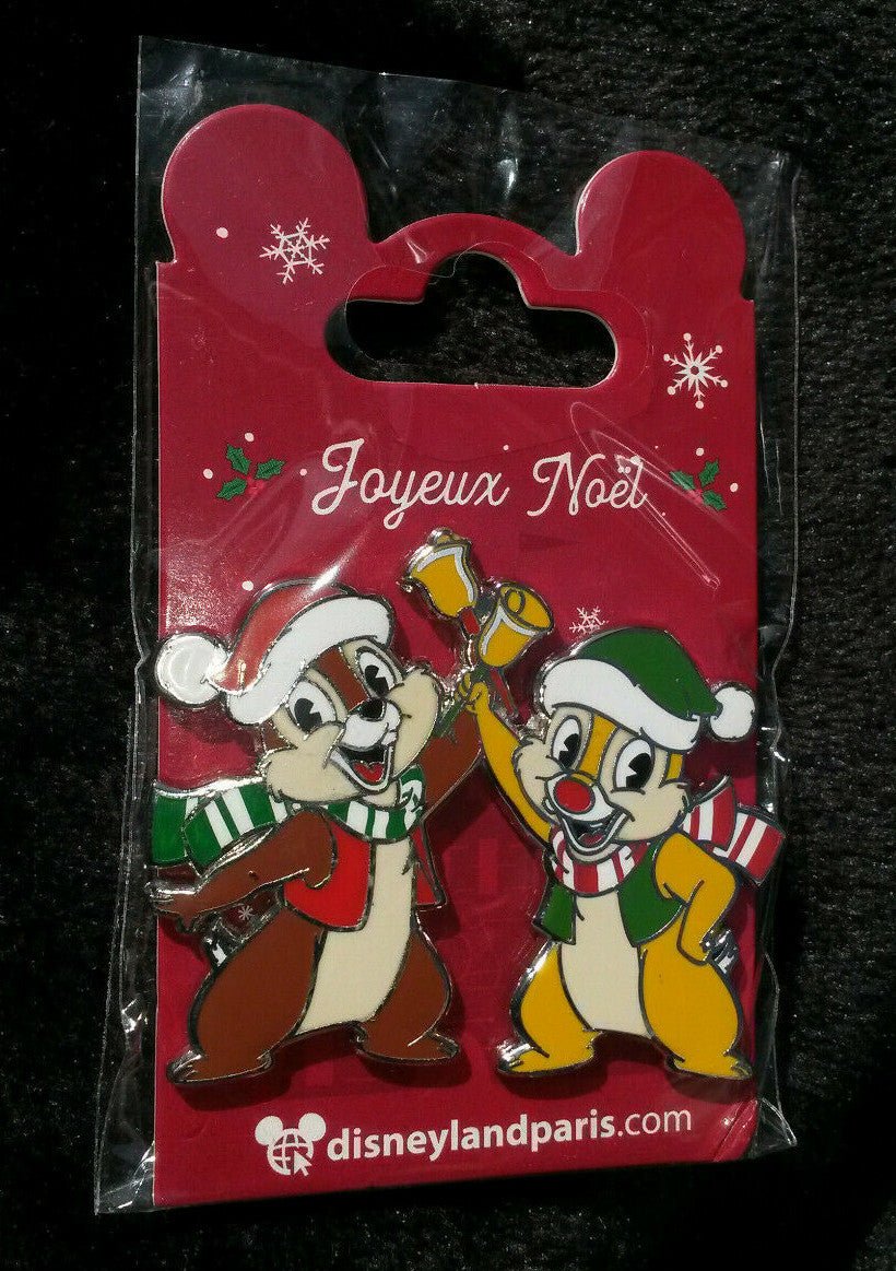 Chip & Dale Santa Ringing Bells Disney Land Paris Dlrp Dlp 05/12/ 2020 Xmas Pin