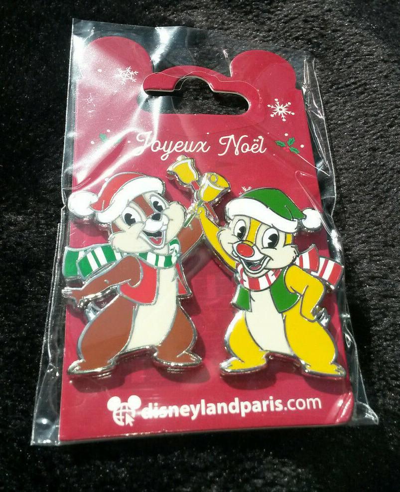 Chip & Dale Santa Ringing Bells Disney Land Paris Dlrp Dlp 05/12/ 2020 Xmas Pin