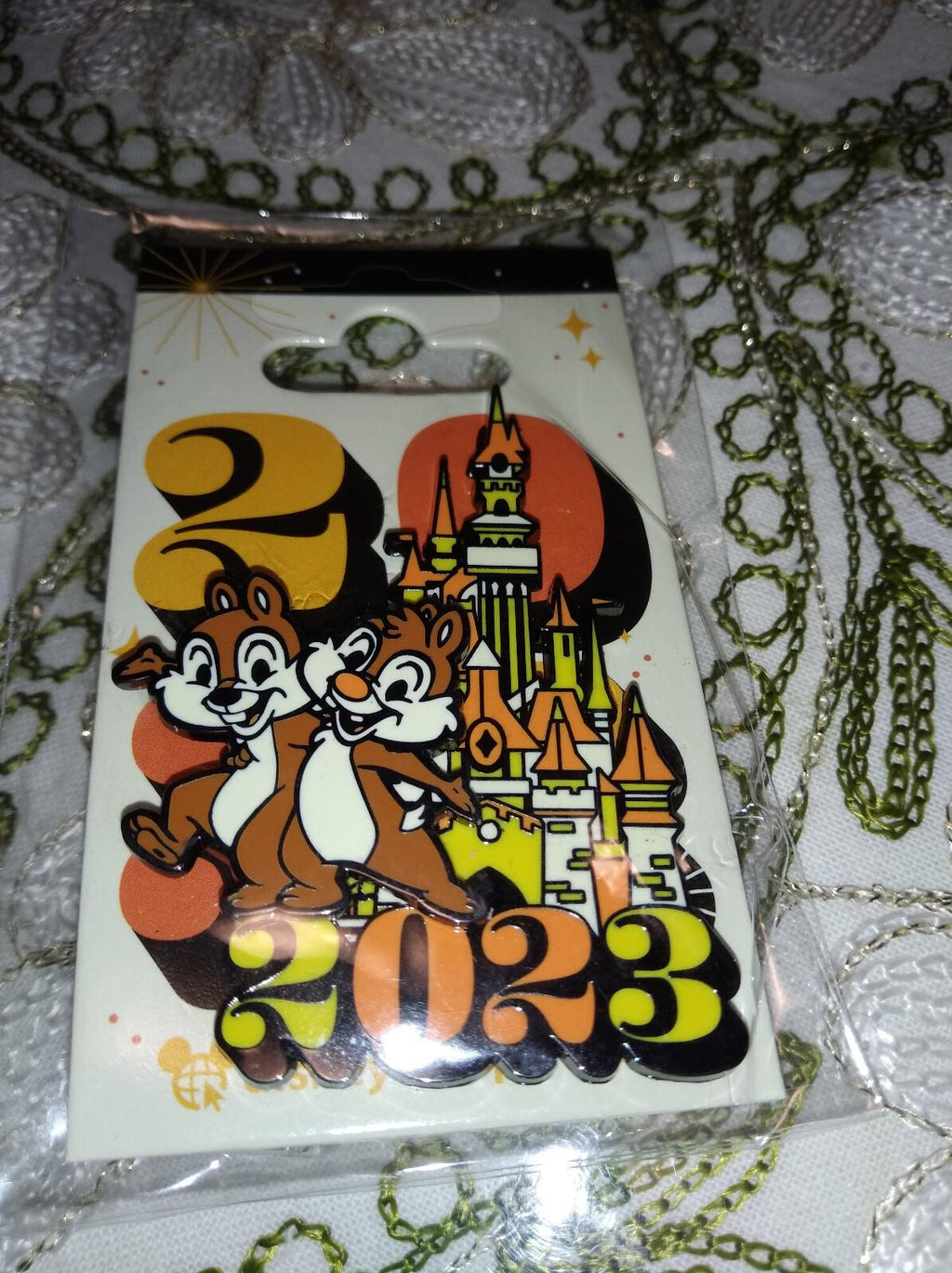 Chip & Dale Sleeping Beauty Castle Disney Paris Dlp January 2023 Celebration Pin
