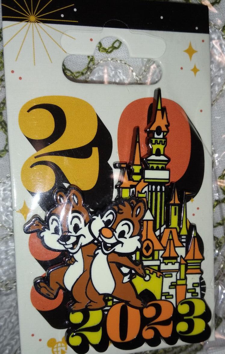 Chip & Dale Sleeping Beauty Castle Disney Paris Dlp January 2023 Celebration Pin