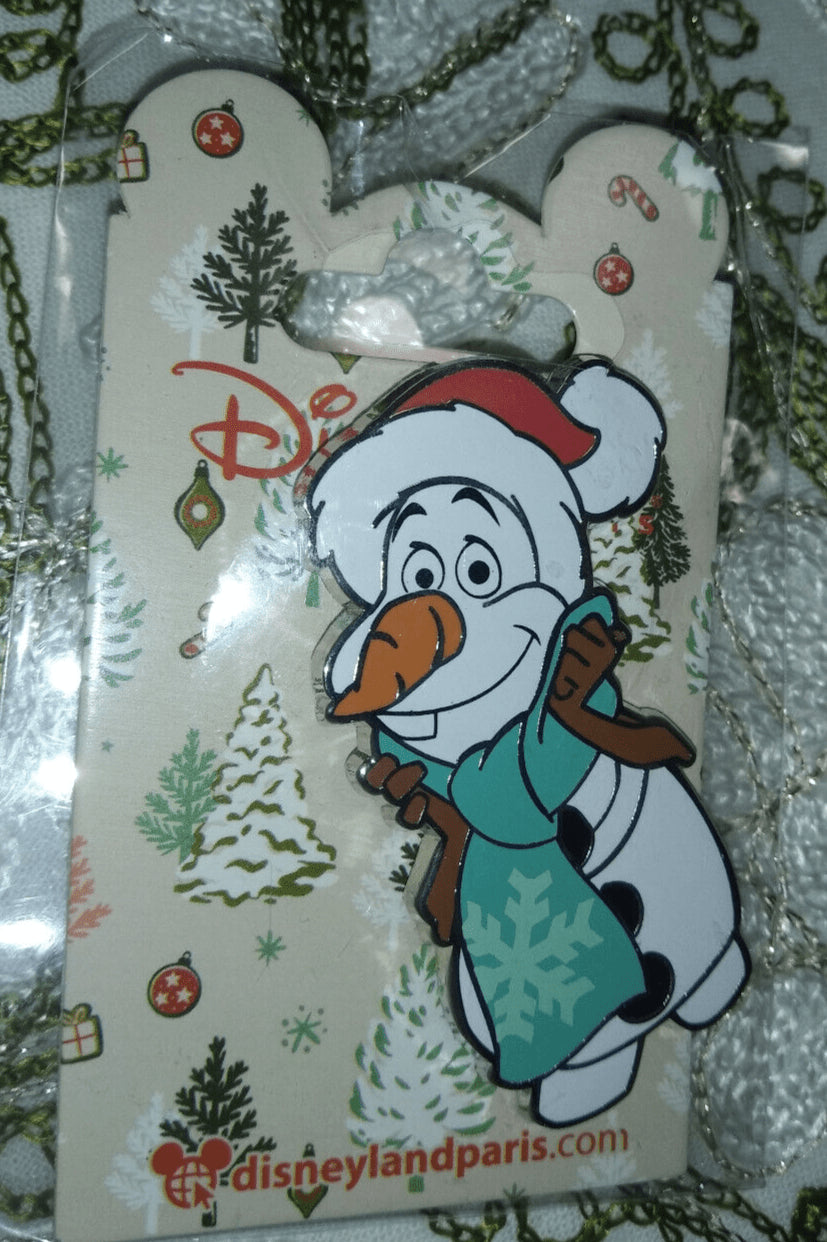 Christmas Mad Hatter Olaf Chip Pluto Mickey Min Disney Paris DLP 2022 5 Pins Set