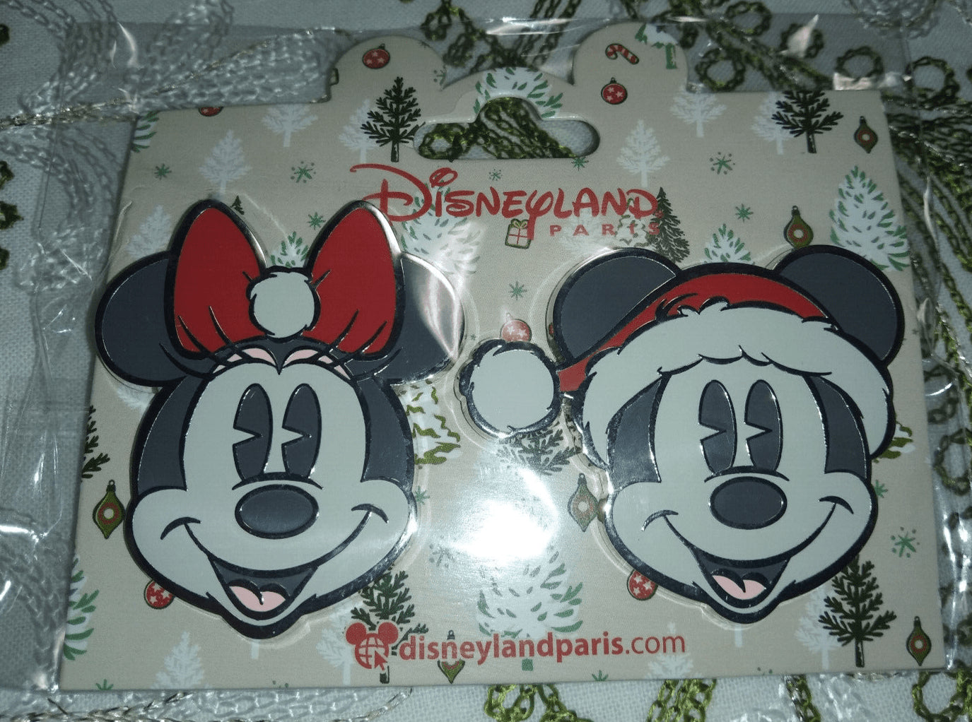Christmas Mad Hatter Olaf Chip Pluto Mickey Min Disney Paris DLP 2022 5 Pins Set