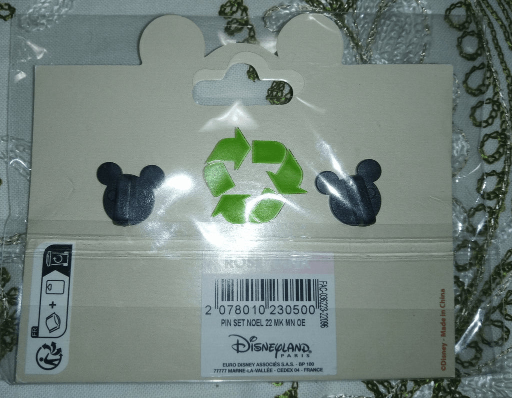 Christmas Mickey Minnie Disney Paris DLP 2022 2 Pins Set