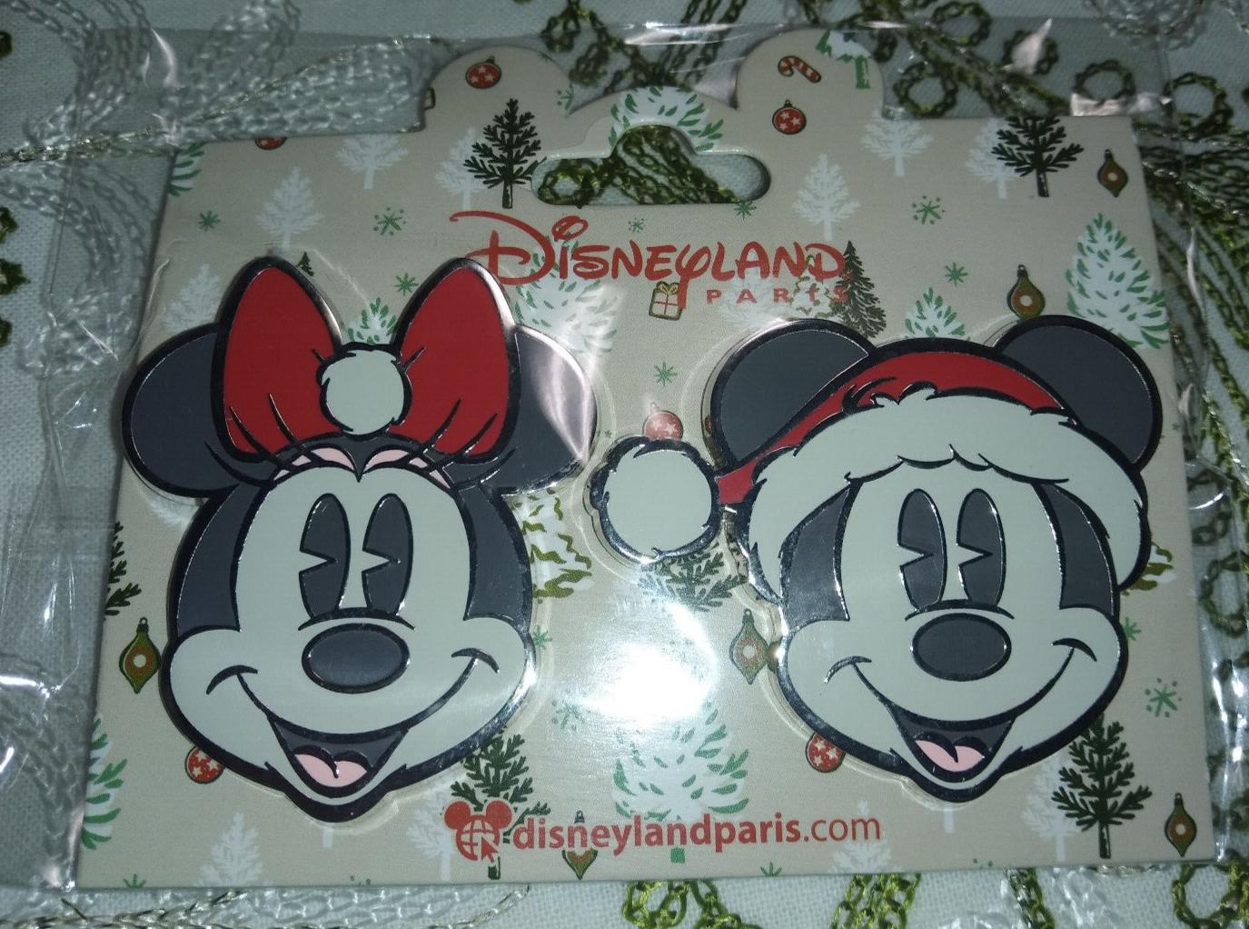 Christmas Mickey Minnie Disney Paris DLP 2022 2 Pins Set