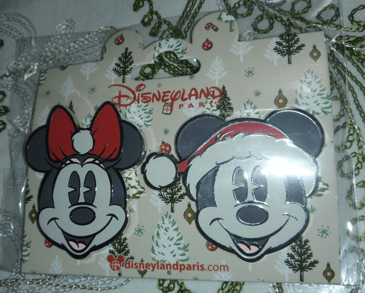 Christmas Mickey Minnie Disney Paris DLP 2022 2 Pins Set