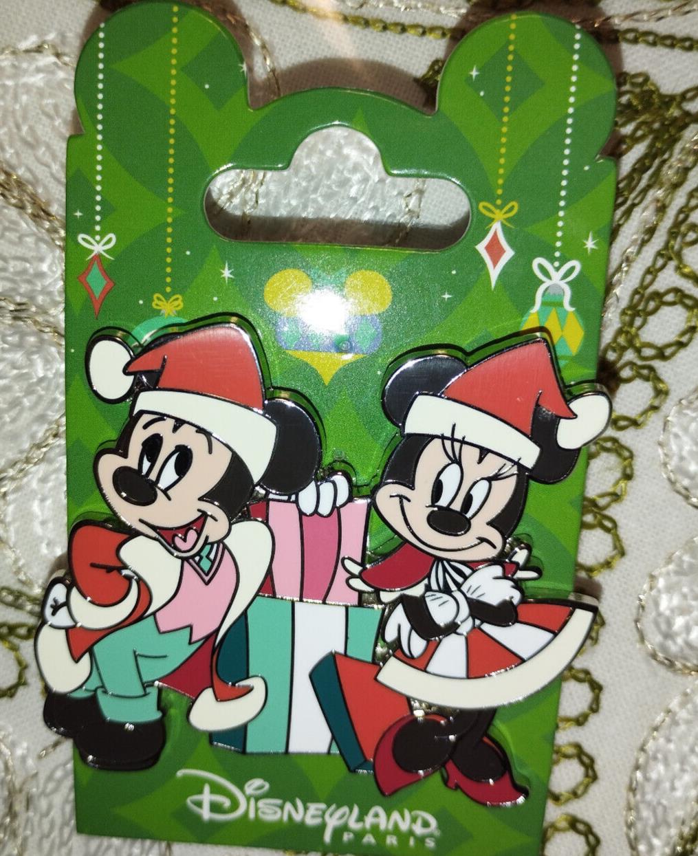 Christmas Mickey Minnie Santa Claus dress Disney Land Paris DLP Dec 2023 Pin