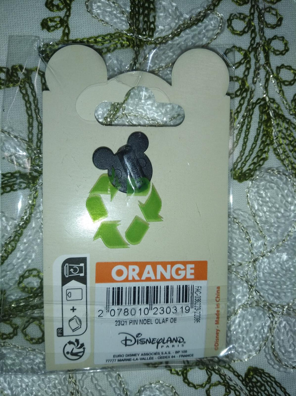 Christmas Olaf Disney Land Paris DLP Dec 2022 Pin