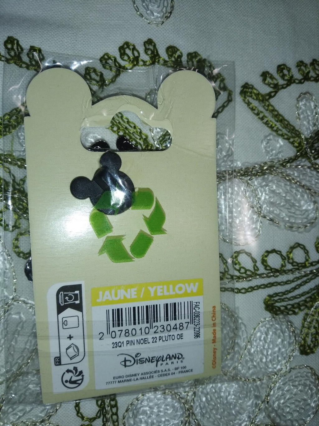 Christmas Pluto Disney Land Paris DLP Dec 2022 Pin