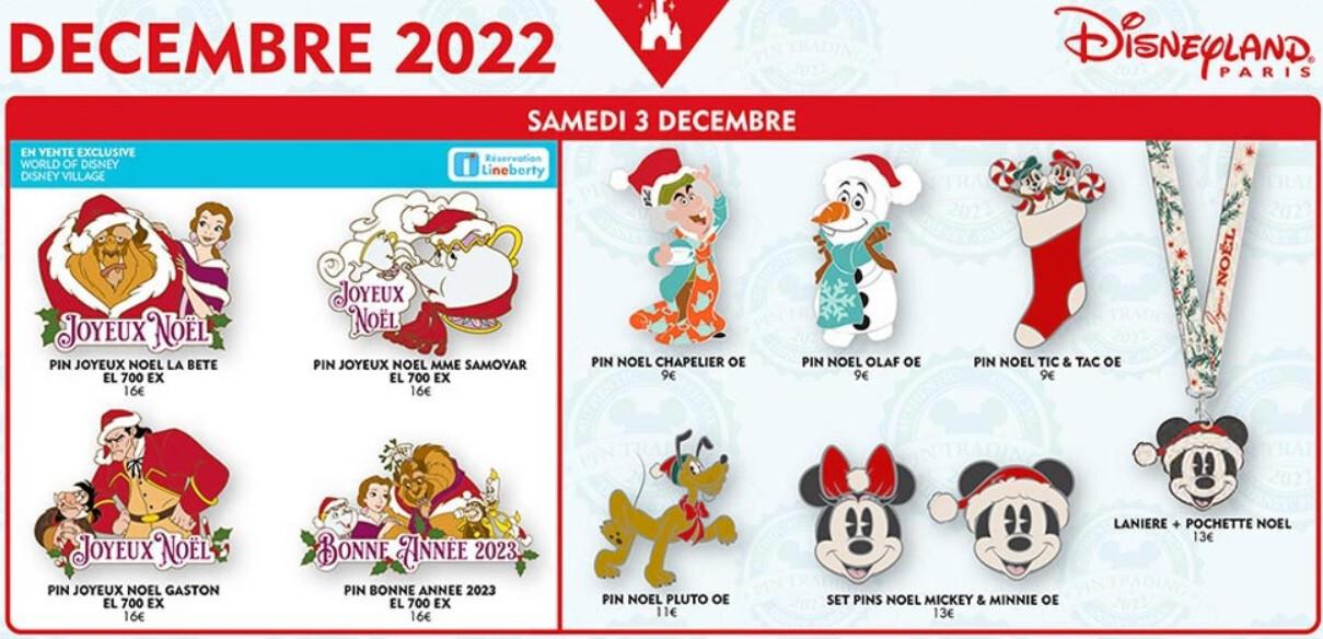Christmas Pluto Disney Land Paris DLP Dec 2022 Pin