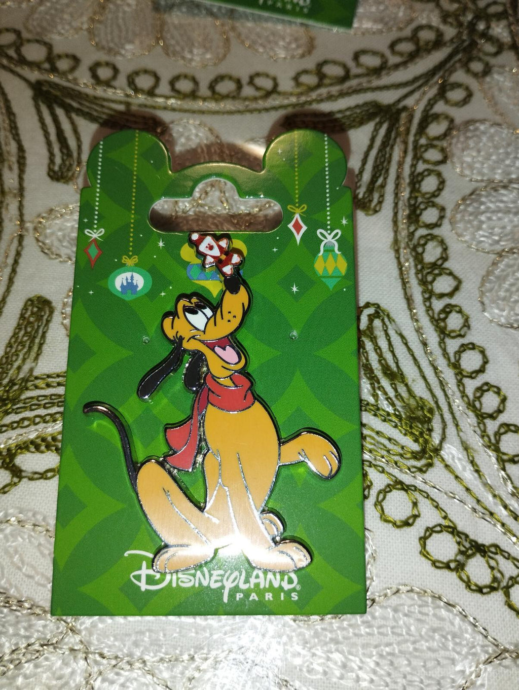 Christmas Pluto Disney Land Paris DLP Dec 2023 Pin