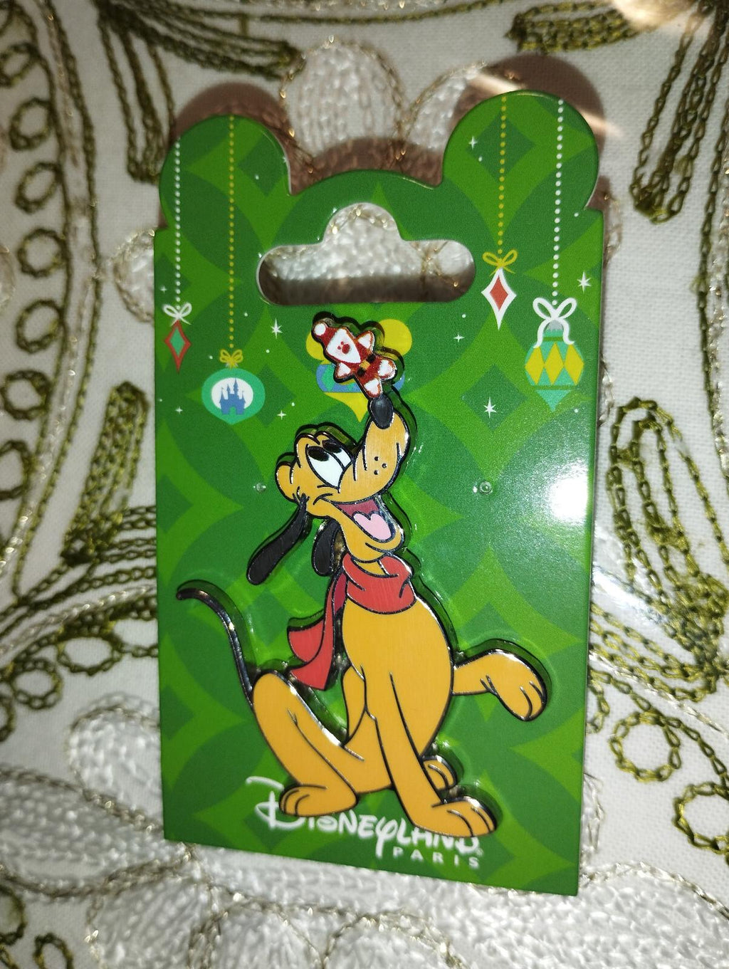 Christmas Pluto Disney Land Paris DLP Dec 2023 Pin