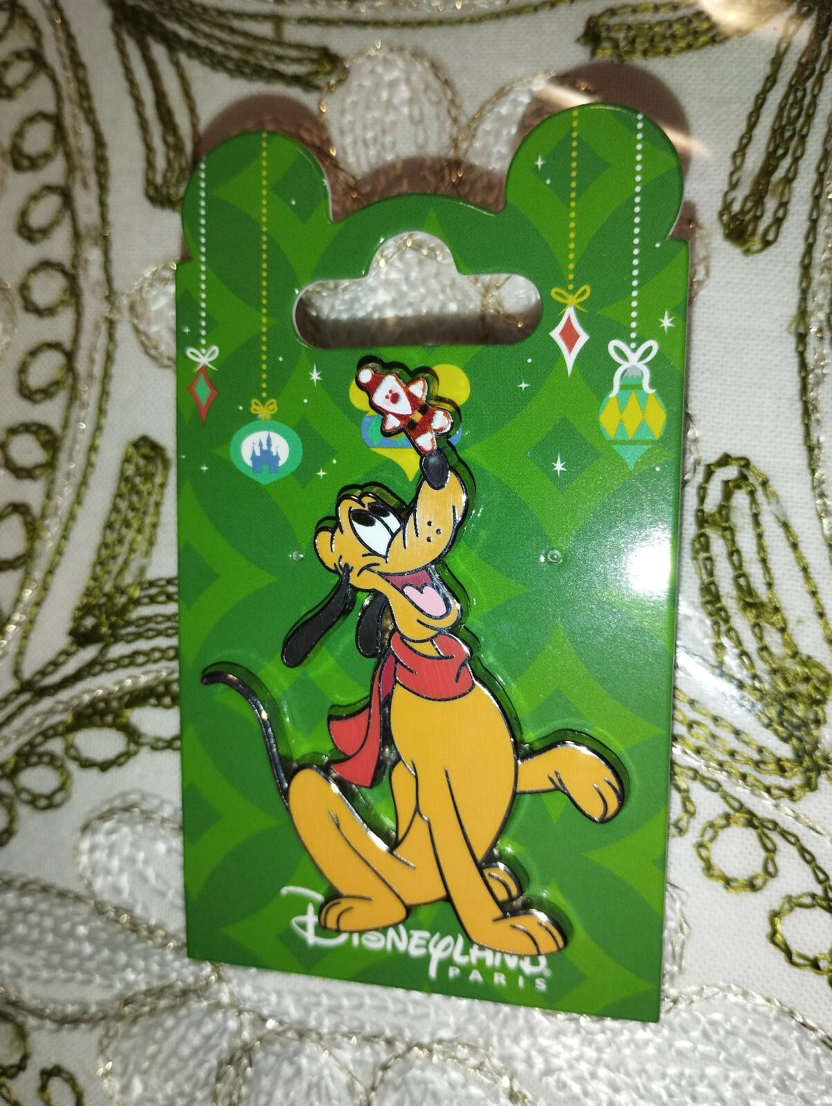 Christmas Pluto Disney Land Paris DLP Dec 2023 Pin