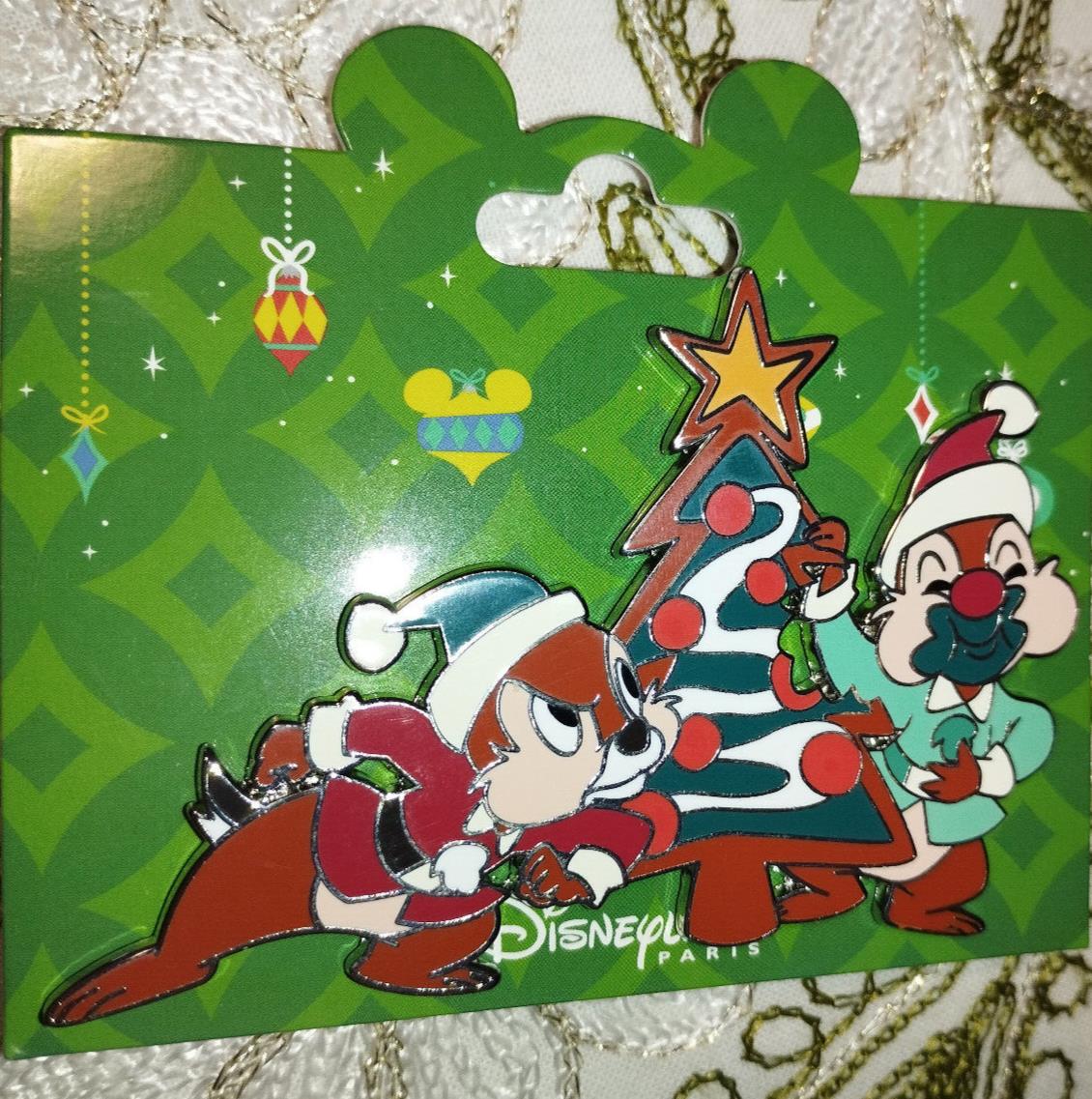 Christmas Tree Chip Dale Santa Claus Disney Land Paris DLP Dec 2023 Jumbo Pin