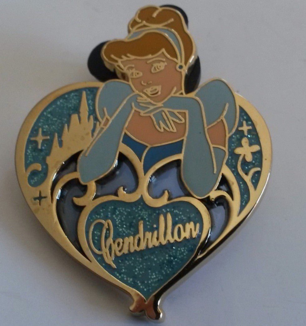 Cinderella in Glitter Hart Series Disney Princess Paris Dlrp Dlp 2007 Pin