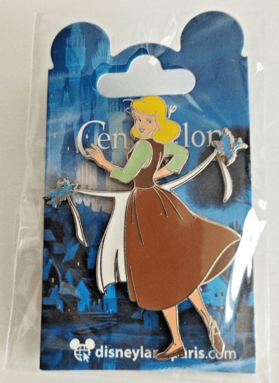 Cinderella in Rags Birds holding dress Disney Land Paris Dlrp Dlp March 2023 Pin