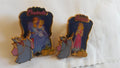 Cinderella in rags then with Prince Lenticular Pin Disney Fairy Godmother frame