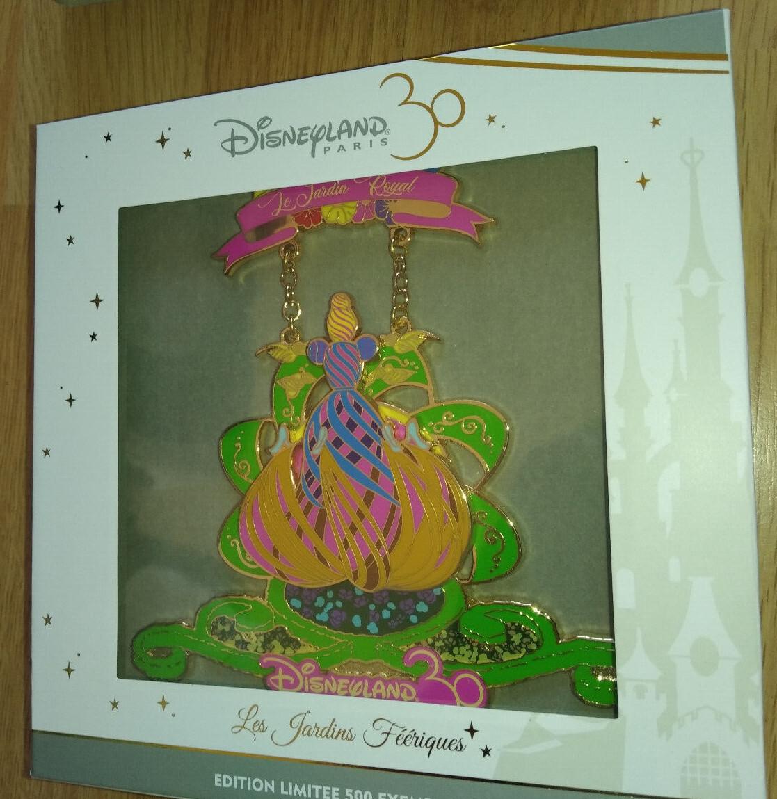 Cinderella Jardin Royal 30th Anniversary Disney Paris LE 500 Dlp 2022 Jumbo Pin