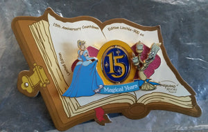 シンデレラ ルミエール カウントダウン15周年記念 J-10 LE ディズニーパリ DLP ピン