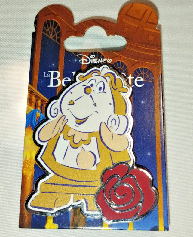 Cogsworth - Rose Beauty & the Beast Disney Land Paris Dlp 08 2024 Pin