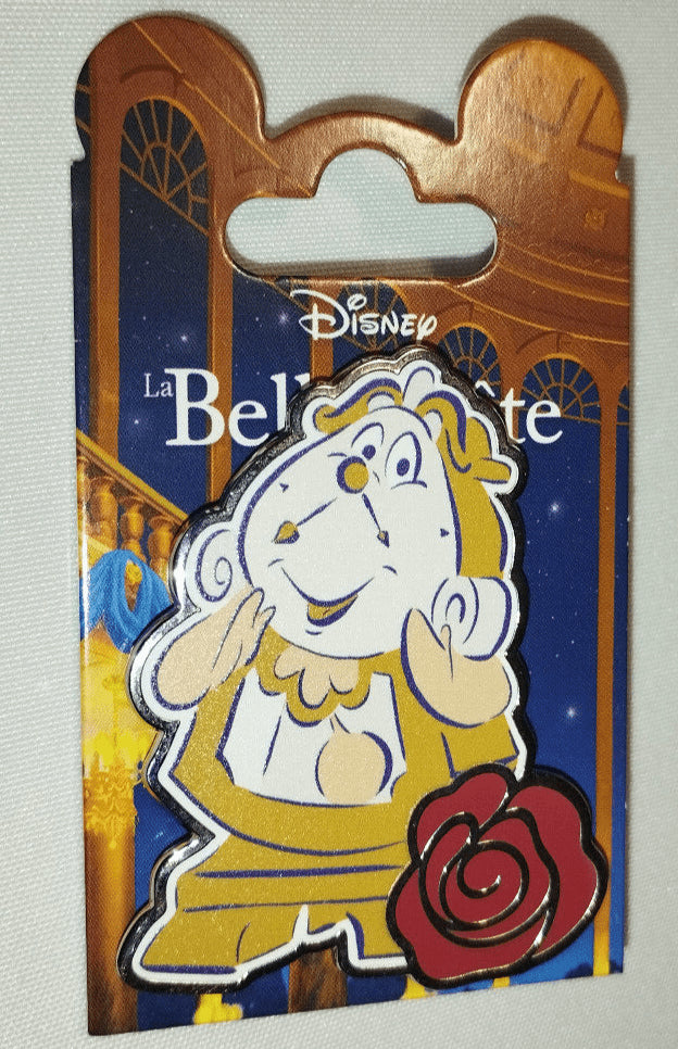 Cogsworth - Rose Beauty & the Beast Disney Land Paris Dlp 08 2024 Pin