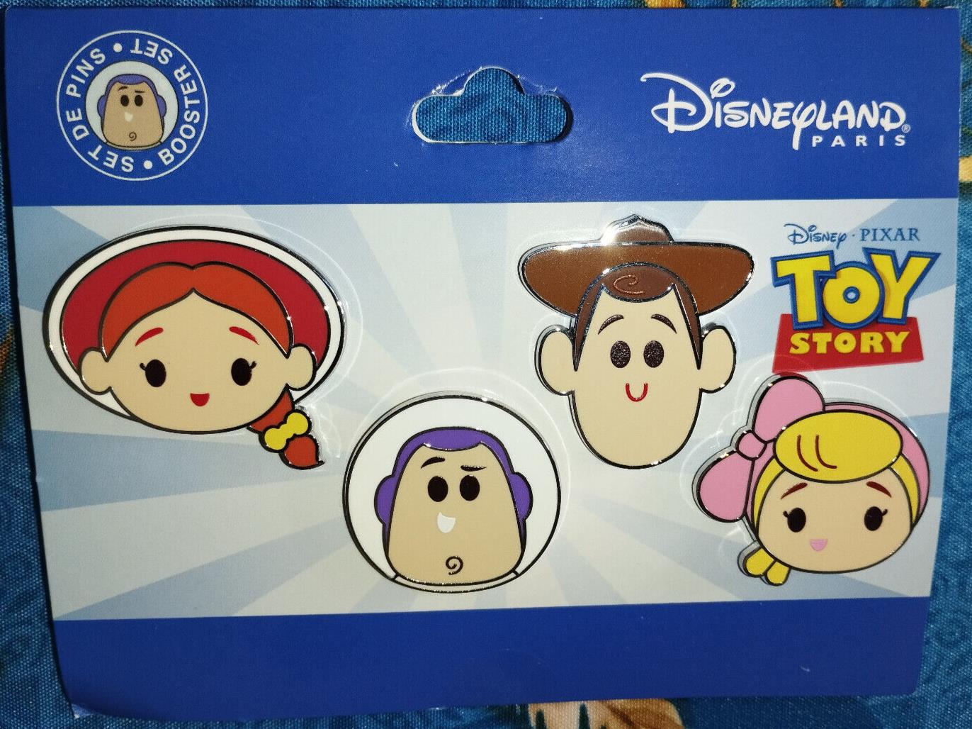 Cute Woody Jessie Buzz Boo Beep Toy Story Disney Paris Dlp 2024 Booster Set Pins