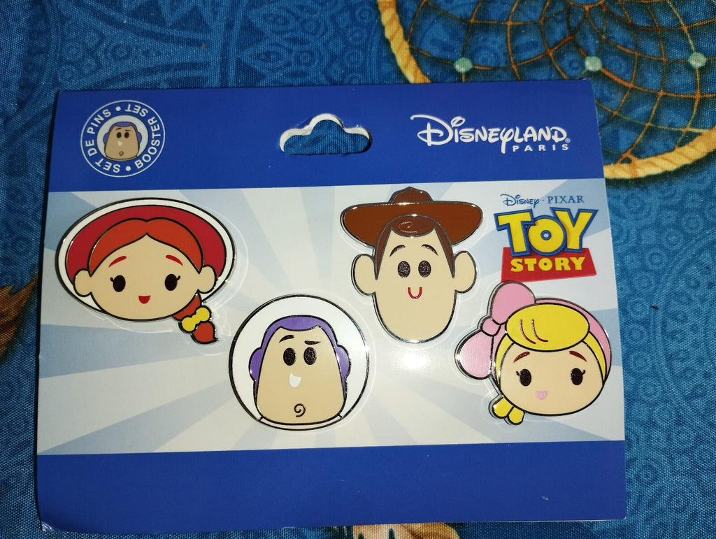 Cute Woody Jessie Buzz Boo Beep Toy Story Disney Paris Dlp 2024 Booster Set Pins