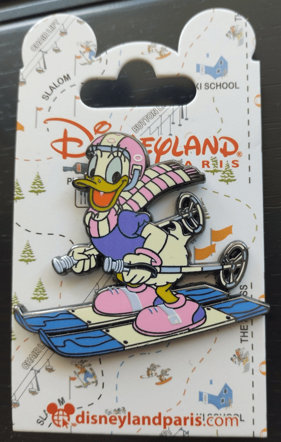 Daisy Duck - Skiing Winter Ski Set Disney Land Paris Dlp Feb 2025 Pin