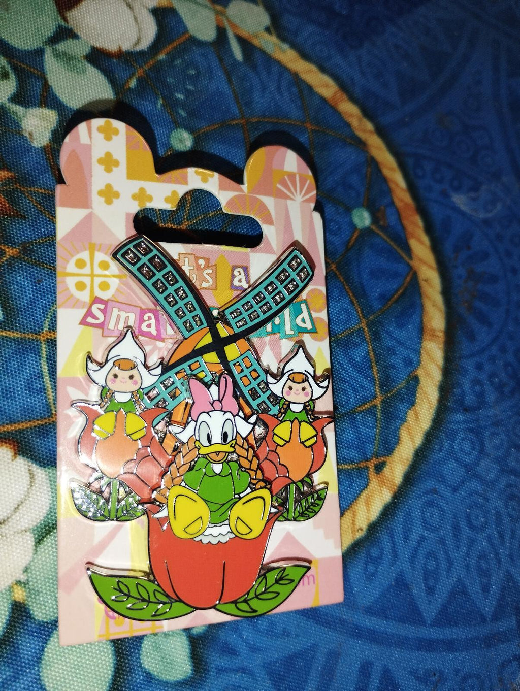 Daisy Dutch Tulips Windmill SM Small World Attraction Disney Paris Dlp 2023 Pin