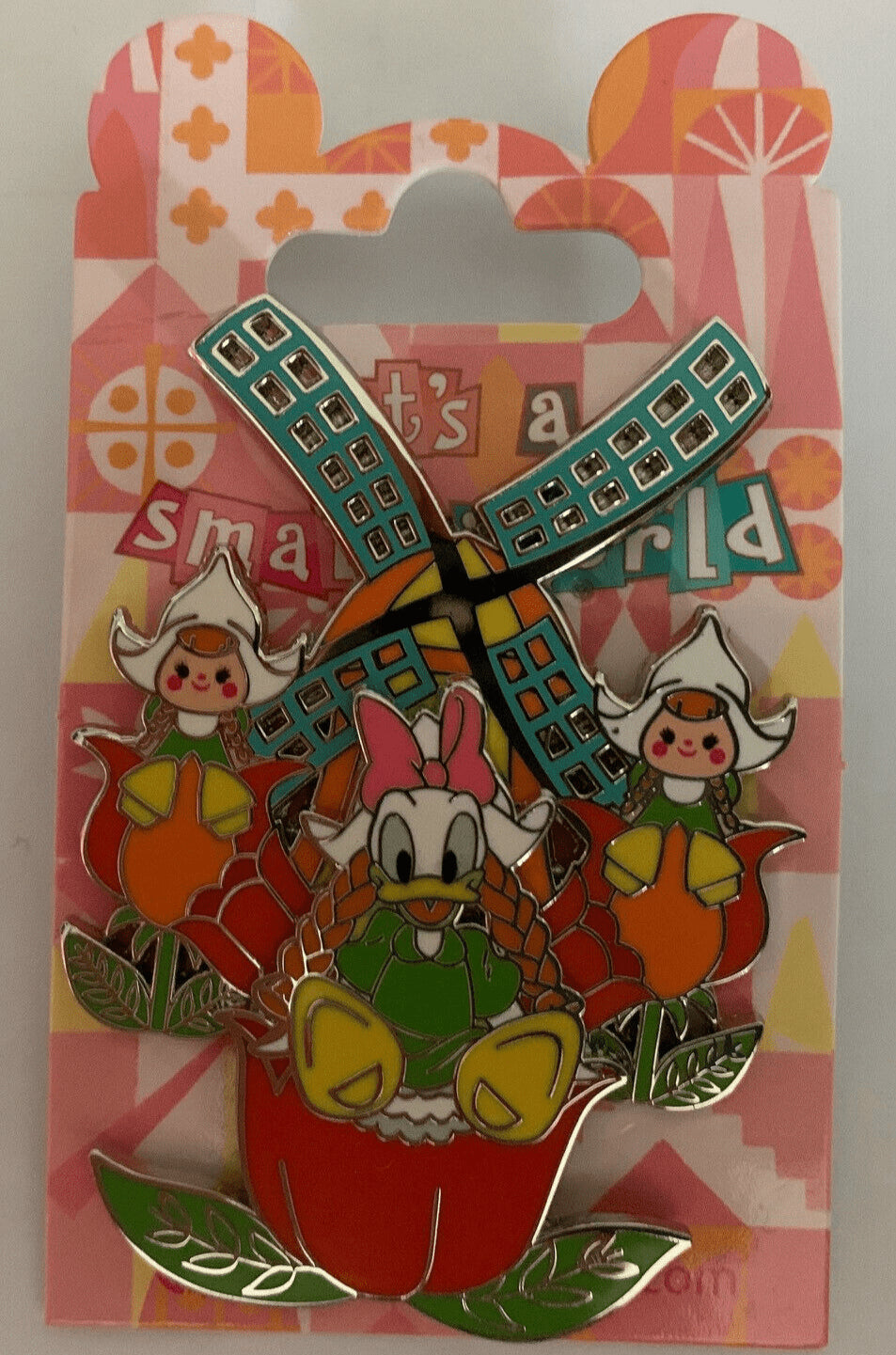 Daisy Dutch Tulips Windmill SM Small World Attraction Disney Paris Dlp 2023 Pin
