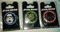 Darth Vader Yoda Storm Trooper Star Wars Medal Disney Paris Dlp 2015 3D 3 Pins