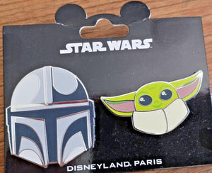 ディン・ジャリン＆グローグー スター・ウォーズ マンダロリアン ディズニーパリ DLP 2023年5月 ピンバッジ2個セット