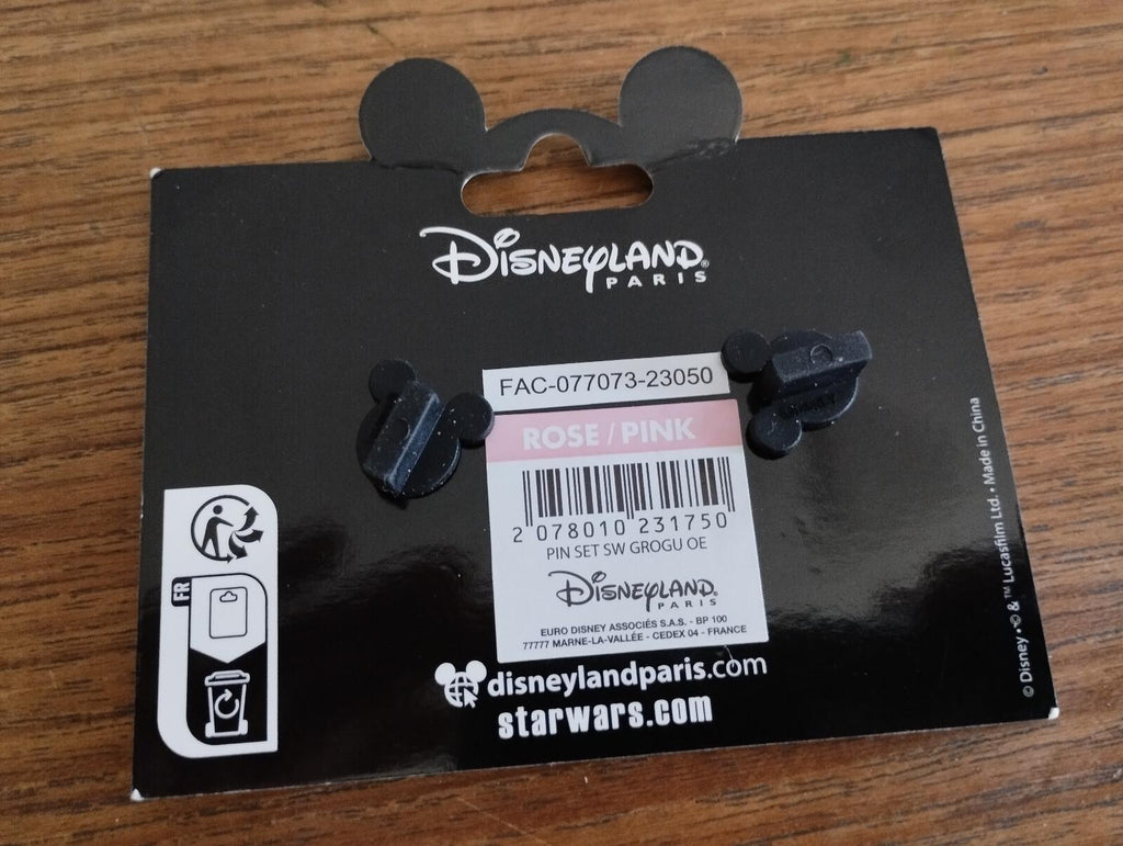 Din Djarin & Grogu Star Wars Mandalorian Disney Paris DLP May 2023 2 Pins