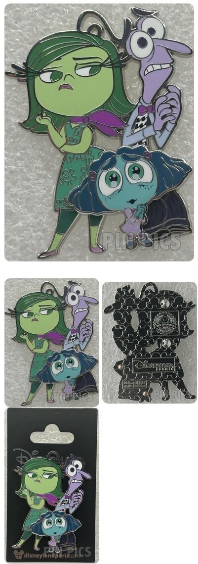 Disgust Fear Envy Inside Out Series Disney Land Paris Dlp 2024 June Pixar Pin