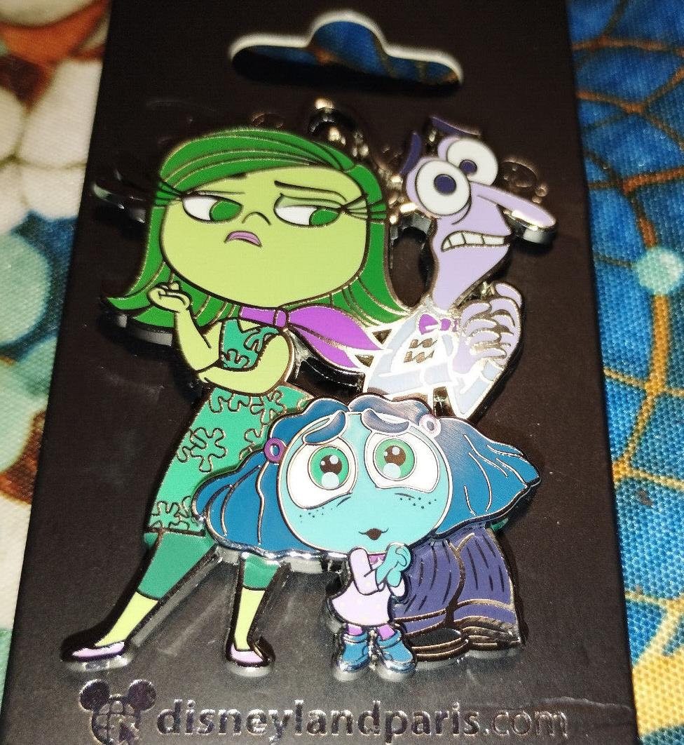 Disgust Fear Envy Inside Out Series Disney Land Paris Dlp 2024 June Pixar Pin