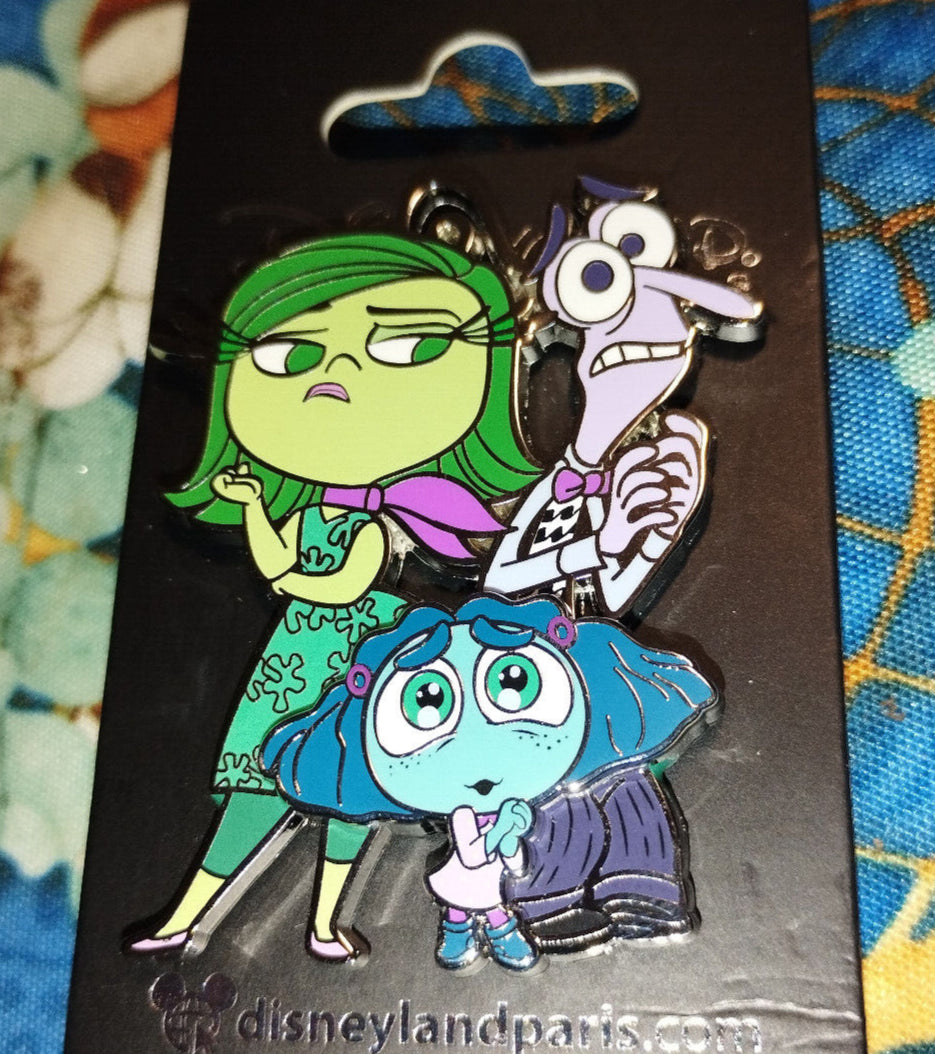 Disgust Fear Envy Inside Out Series Disney Land Paris Dlp 2024 June Pixar Pin