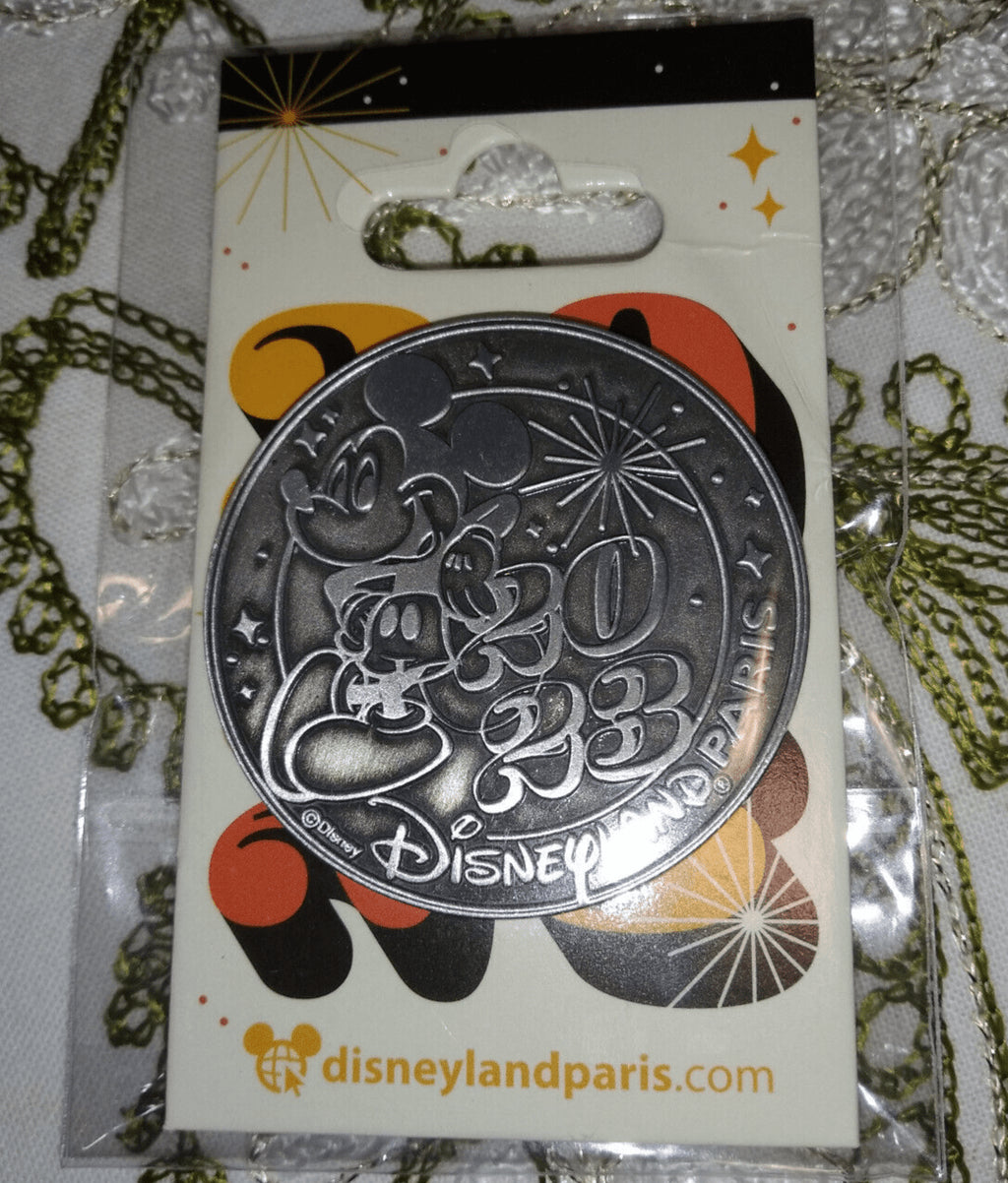 Disney Paris Dlp January 2023 Celebration 6 pins Set Mickey Minnie Chip Spinner