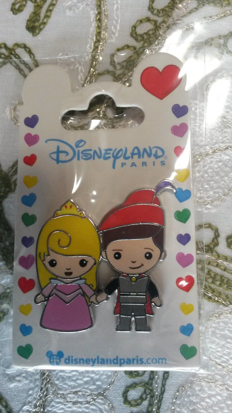 DLP - Cutie Couples - Aurora with Prince Phillip Disney Land Paris Dlrp 2017 Pin