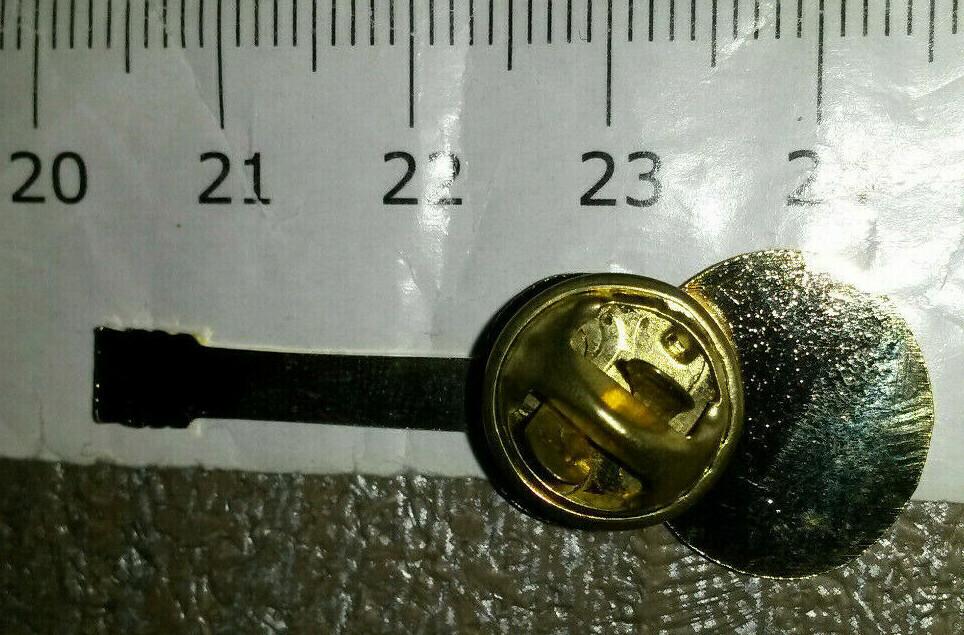Dobro Style Guitar Black on Gold Colour Pin