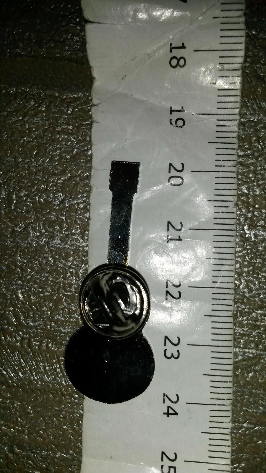 Dobro Style Guitar Black on Silver Colour Pin