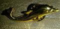 Dolphin Gold colour 3D Pin