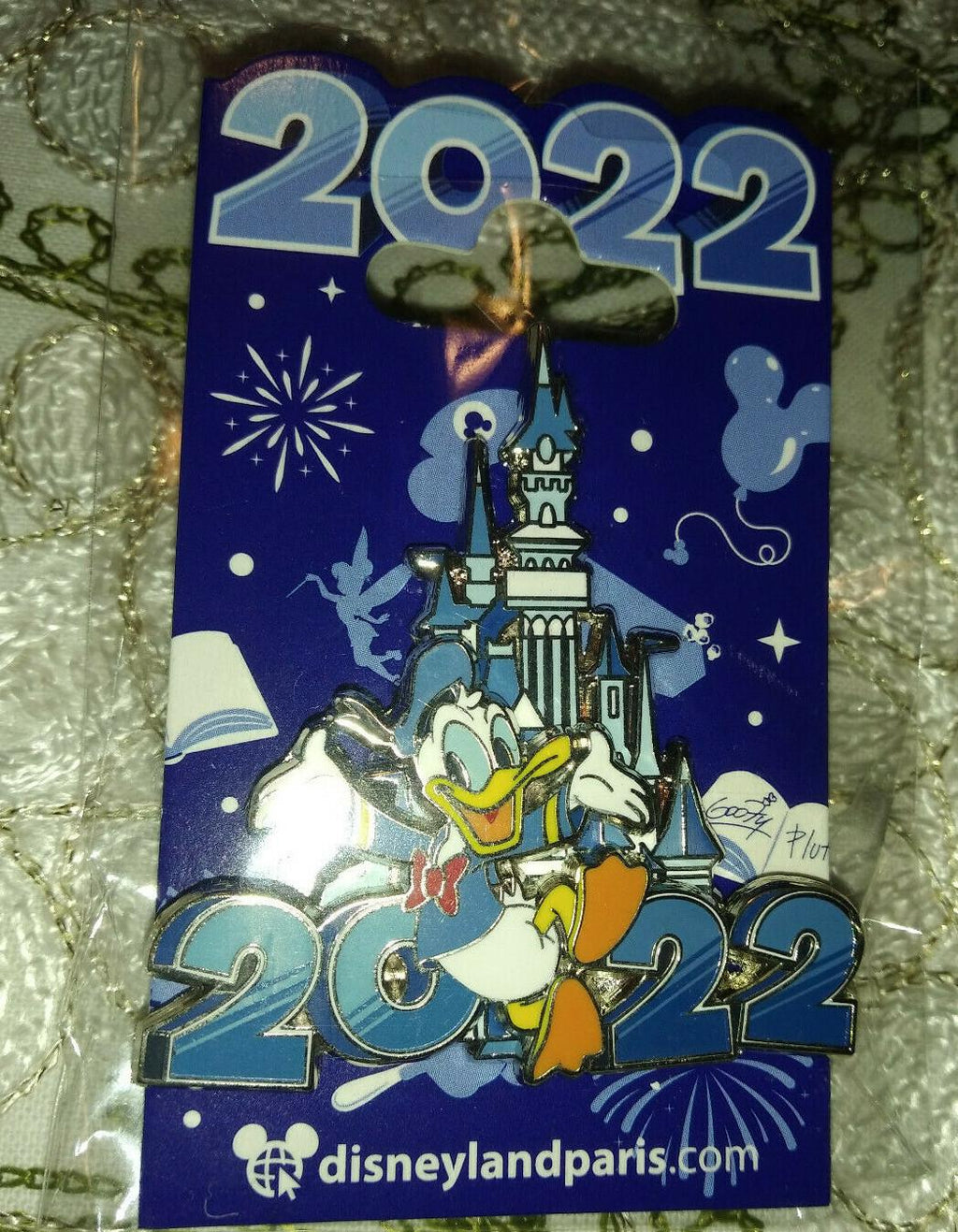 Donald Castle 30th Anniversary Disney Paris Dlrp Dlp January 2022 3D Pin