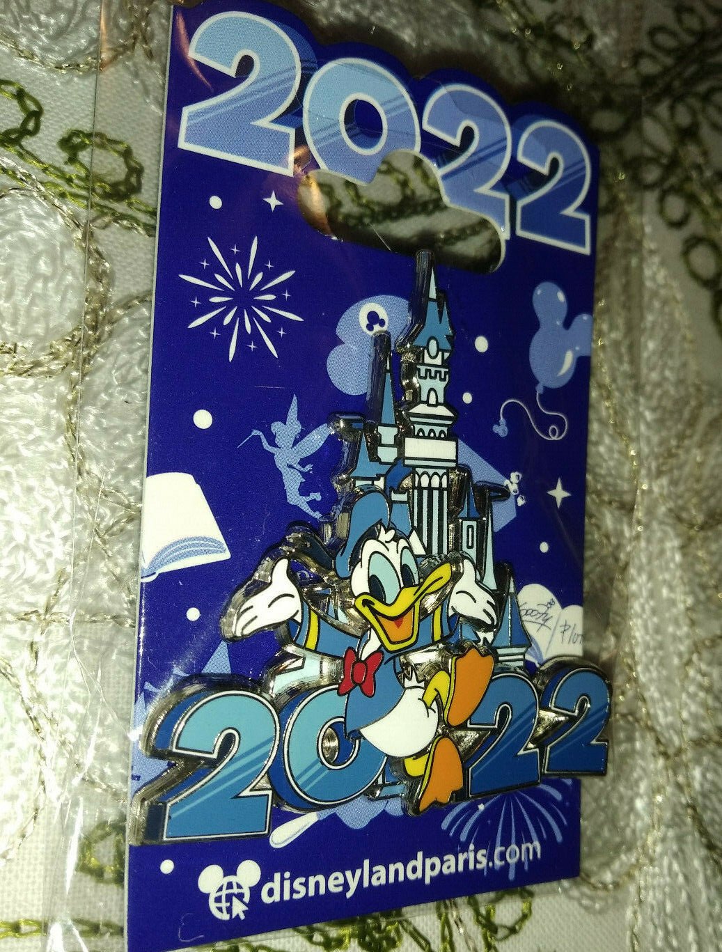 Donald Castle 30th Anniversary Disney Paris Dlrp Dlp January 2022 3D Pin