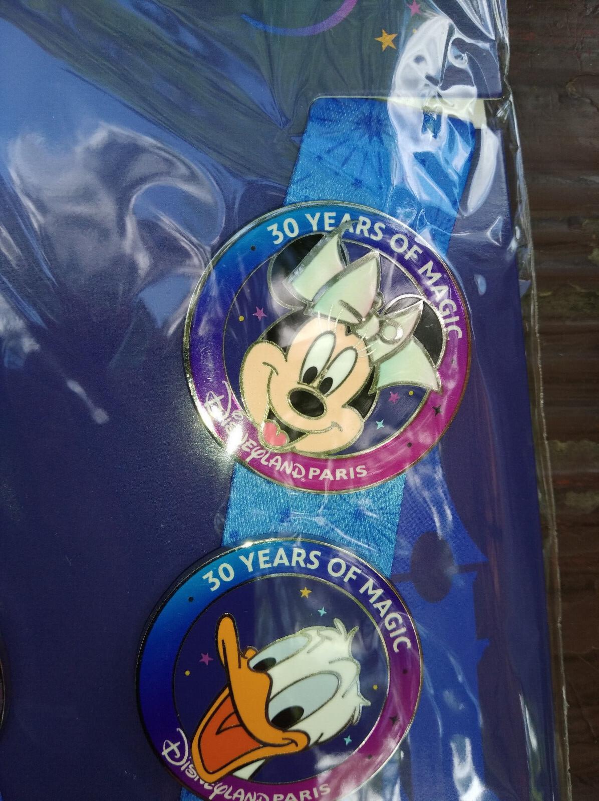 Donald Chip Pluto Daisy Lanyard 30th Anniversary Disney Paris Dlp March 2022 Pin