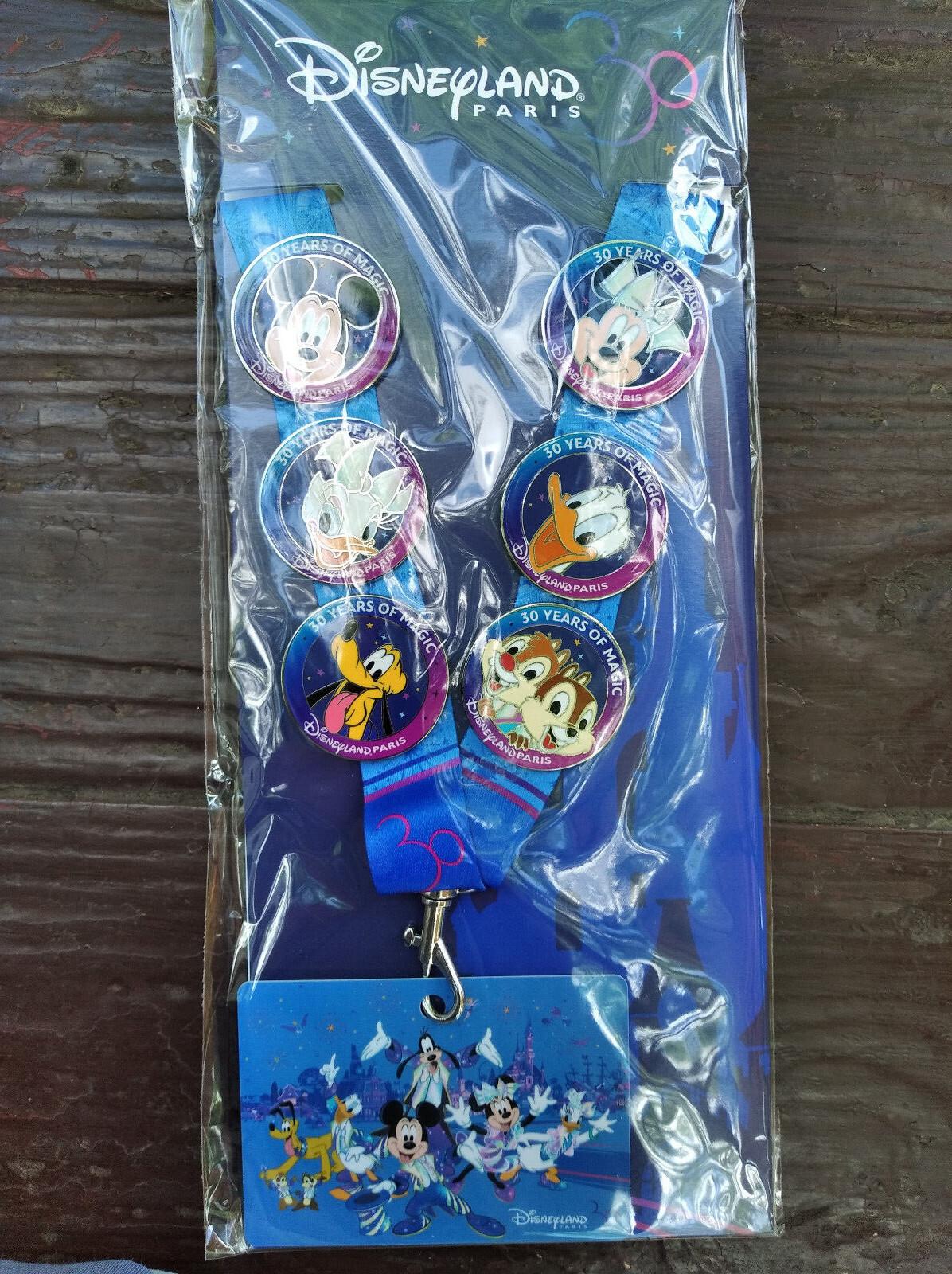 Donald Chip Pluto Daisy Lanyard 30th Anniversary Disney Paris Dlp March 2022 Pin